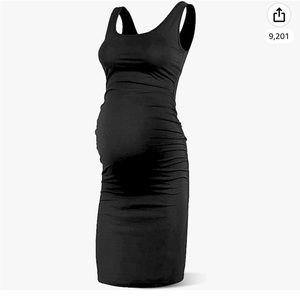 Black Summer Maternity Dress